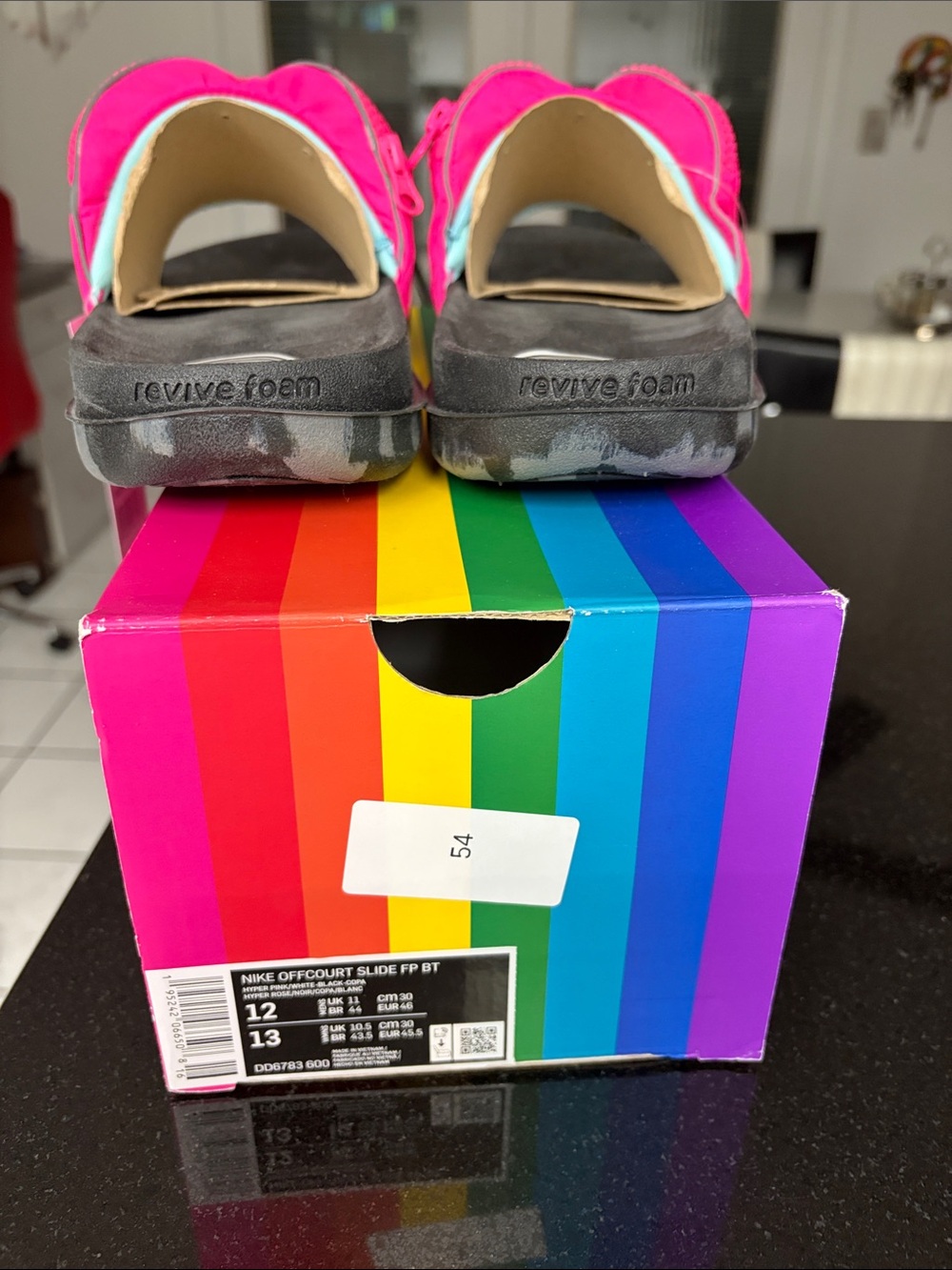Nike Hot Pink & Black BeTrue Slide Sandals - Picture 12 of 12